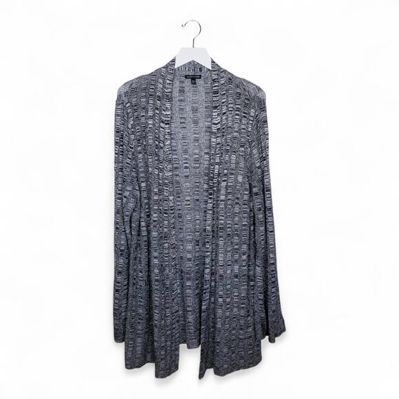 EILEEN FISHER Silk & Organic Linen Open Knit Duster...